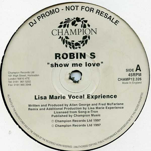 Robin S - Show Me Love | Champion (CHAMP12.326) - main