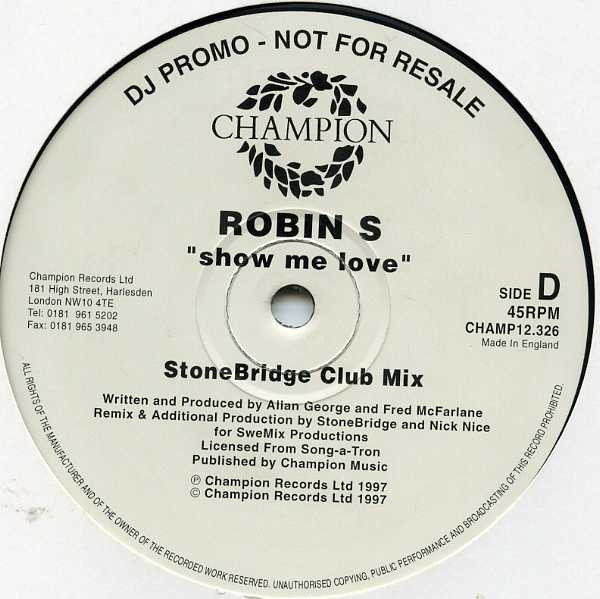 Robin S - Show Me Love | Champion (CHAMP12.326) - 4