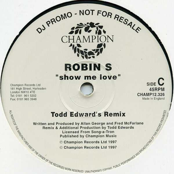 Robin S - Show Me Love | Champion (CHAMP12.326) - 3