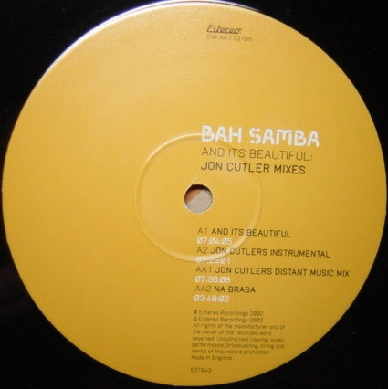 Bah Samba - And It's Beautiful (Jon Cutler Remixes) | Estereo (EST043) - 2 Bah Samba - And It's Beautiful (Jon Cutler Remixes) | Estereo (EST043) - 2