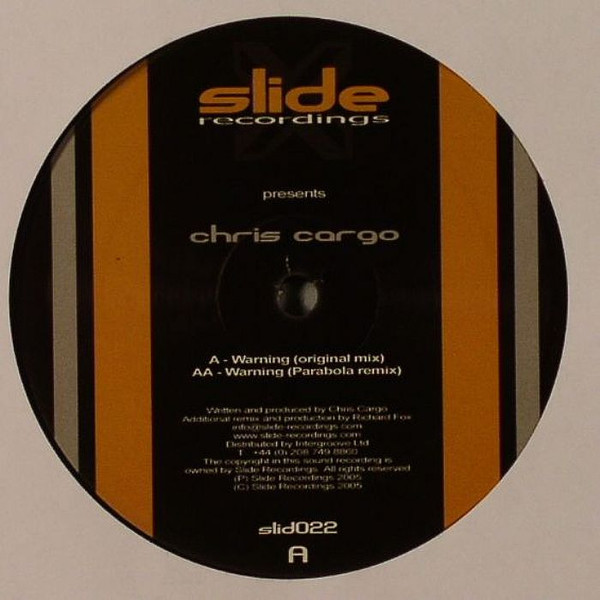 Chris Cargo - Warning | Slide Recordings (slid022) - main