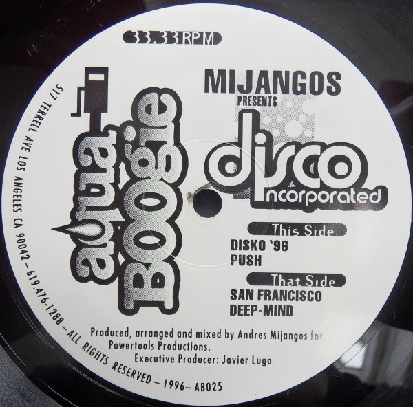 Mijangos - Disco Incorporated | Aqua Boogie Records (AB025)