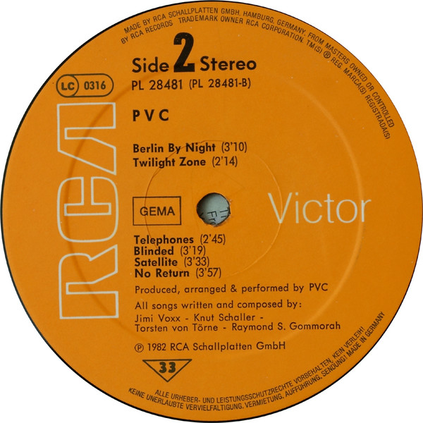 PVC - PVC | RCA (PL 28481) - 4 PVC - PVC | RCA (PL 28481) - 4