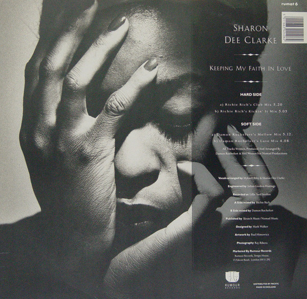 Sharon Dee Clarke - Keeping My Faith In Love | Rumour Records (RUMAT 6) - 2 Sharon Dee Clarke - Keeping My Faith In Love | Rumour Records (RUMAT 6) - 2