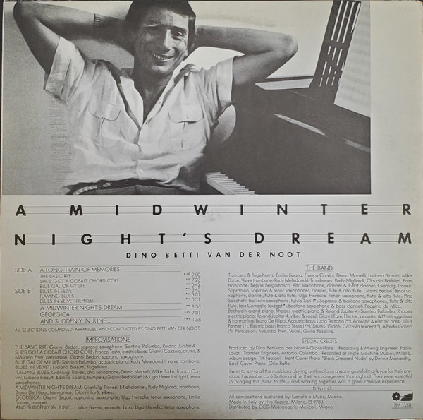 Dino Betti Van Der Noot - A Midwinter Night's Dream | Five Record (FM 13511) - 2