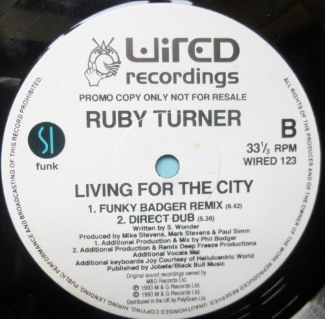 Ruby Turner - Living For The City | Wired Recordings (WIRED 121) - 7 Ruby Turner - Living For The City | Wired Recordings (WIRED 121) - 7
