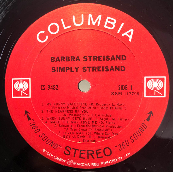 Barbra Streisand - Simply Streisand | Columbia (CS 9482) - 3 Barbra Streisand - Simply Streisand | Columbia (CS 9482) - 3