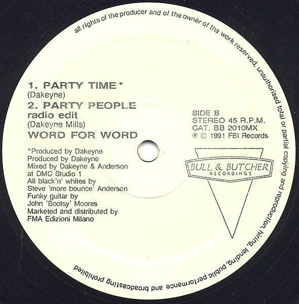 Word For Word - Party People / Party Time | Bull & Butcher Recordings (BB 2010 MX) - 4 Word For Word - Party People / Party Time | Bull & Butcher Recordings (BB 2010 MX) - 4