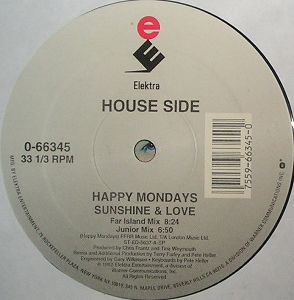 Happy Mondays - Sunshine And Love | Elektra (0-66345) - 2