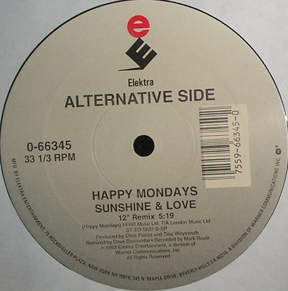 Happy Mondays - Sunshine And Love | Elektra (0-66345) - main
