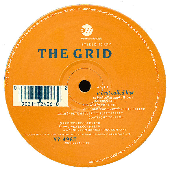 The Grid - A Beat Called Love | EastWest (YZ 498T) - 3