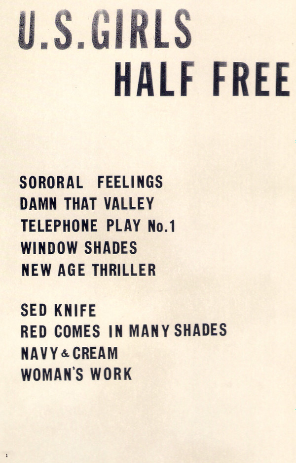 U.S. Girls - Half Free | 4AD (CAD 3520) - 3 U.S. Girls - Half Free | 4AD (CAD 3520) - 3