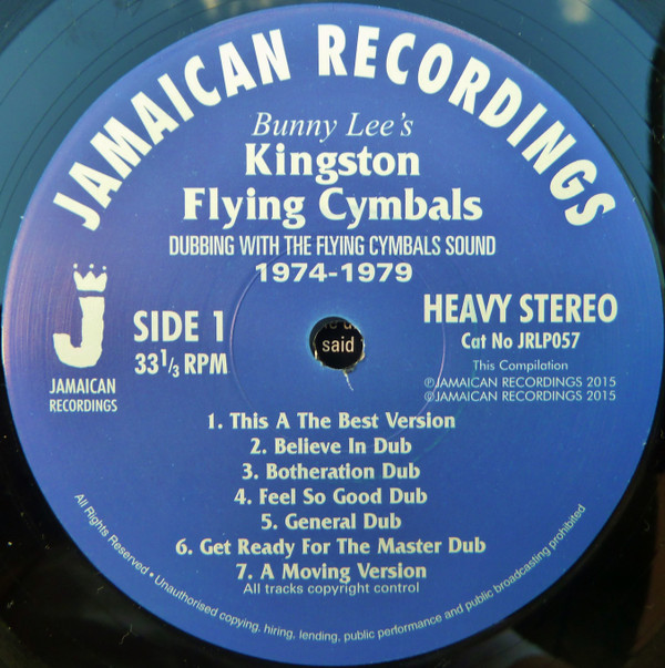 Bunny Lee's - Kingston Flying Cymbals (Dubbing With The Flying Cymbals Sound 1974 - 1979) | Jamaican Recordings (JRLP057) - 3