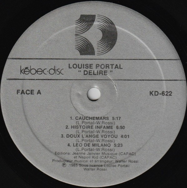Louise Portal - Délire | Kébec-Disc (KD-622) - 3 Louise Portal - Délire | Kébec-Disc (KD-622) - 3