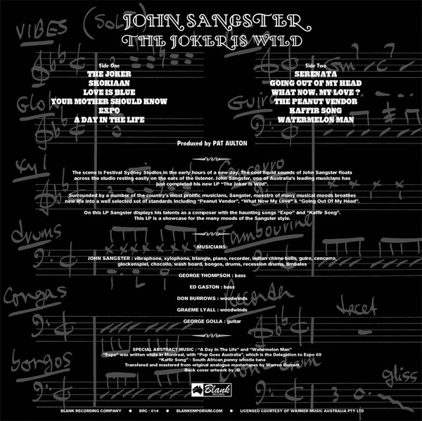 John Sangster - The Joker Is Wild LP | Blank Recording Co (BRC-014) - 2