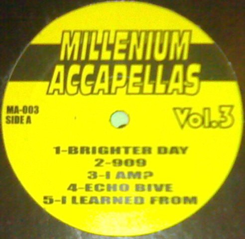 Various - Millenium Accapellas Vol.3 | Millenium Accapellas (MA-003) - main