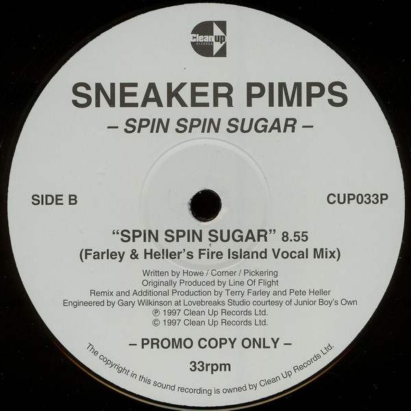 Sneaker Pimps - Spin Spin Sugar | Clean Up Records (CUP033P)