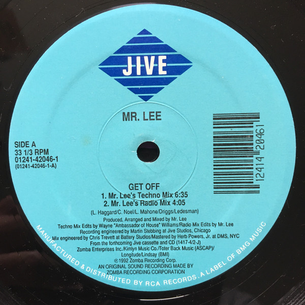 Mr. Lee - Get Off | Jive (01241-42046-1) - 3