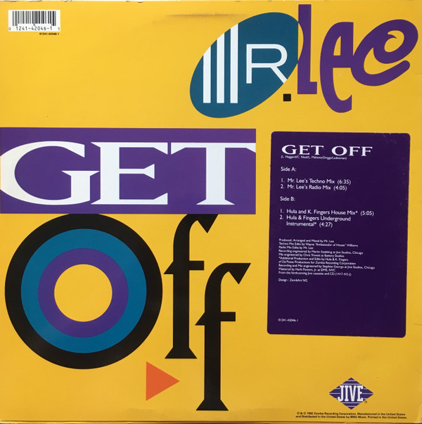 Mr. Lee - Get Off | Jive (01241-42046-1) - 2