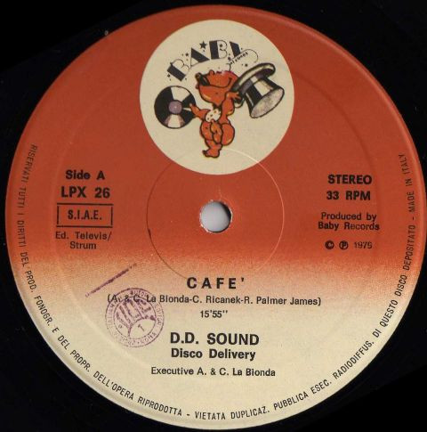 D.D. Sound - Café | Baby Records (LPX 26) - 4