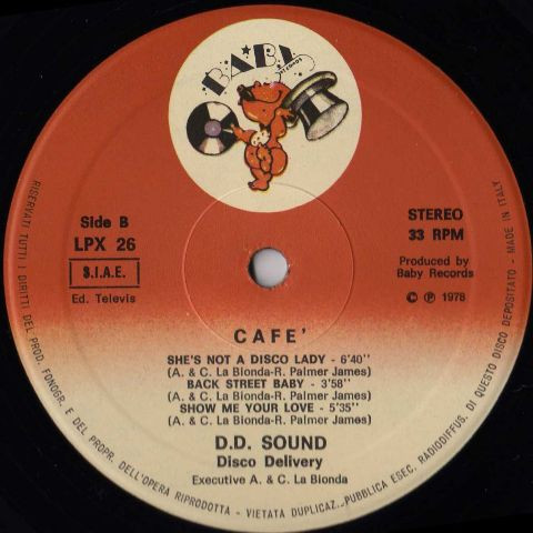 D.D. Sound - Café | Baby Records (LPX 26) - 5