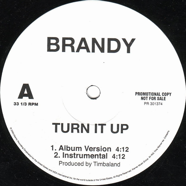 Brandy - Turn It Up | Atlantic (PR 301374) - main Brandy - Turn It Up | Atlantic (PR 301374) - main