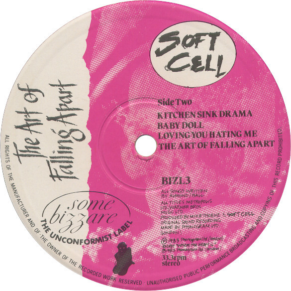 Soft Cell - The Art Of Falling Apart | Some Bizzare (BIZL3) - 4 Soft Cell - The Art Of Falling Apart | Some Bizzare (BIZL3) - 4