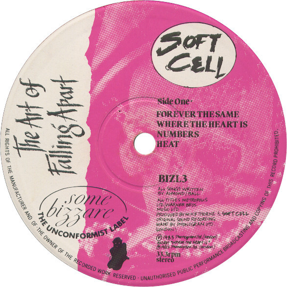 Soft Cell - The Art Of Falling Apart | Some Bizzare (BIZL3) - 3 Soft Cell - The Art Of Falling Apart | Some Bizzare (BIZL3) - 3