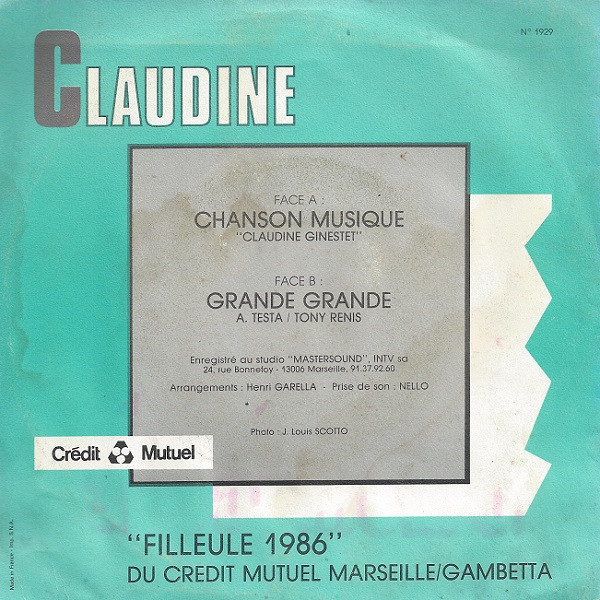 "Filleule 1986" Du Crédit Mutuel Marseille/Gambetta