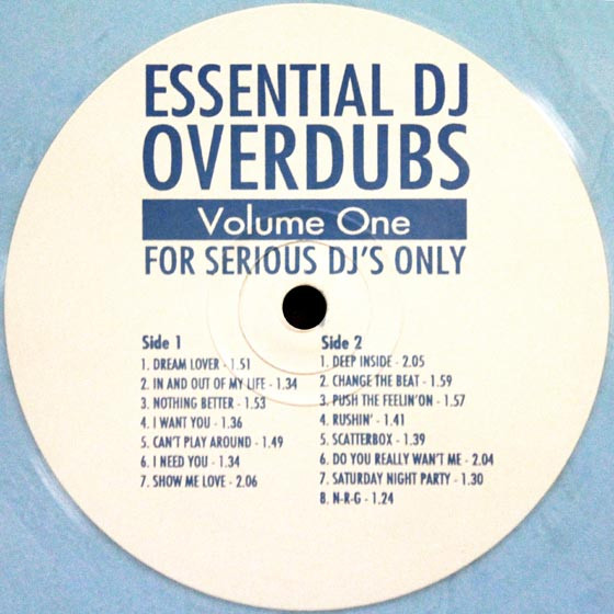 Various - Essential DJ Overdubs Volume One | Not On Label (DJ OD 001) - main Various - Essential DJ Overdubs Volume One | Not On Label (DJ OD 001) - main