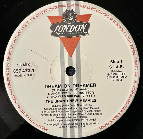 The Brand New Heavies - Dream On Dreamer | London Records (857 473 -1) - main The Brand New Heavies - Dream On Dreamer | London Records (857 473 -1) - main