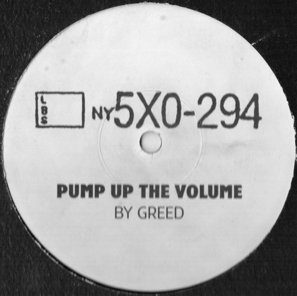 Greed - Pump Up The Volume | 5XO-294 (STRESS -002) - 3 Greed - Pump Up The Volume | 5XO-294 (STRESS -002) - 3