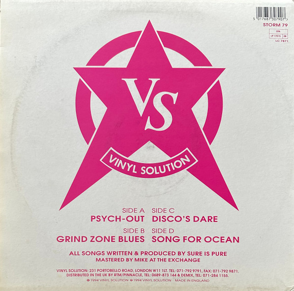 Sure Is Pure - The Out To Lunch EP | Vinyl Solution (STORM 79) - 2 Sure Is Pure - The Out To Lunch EP | Vinyl Solution (STORM 79) - 2