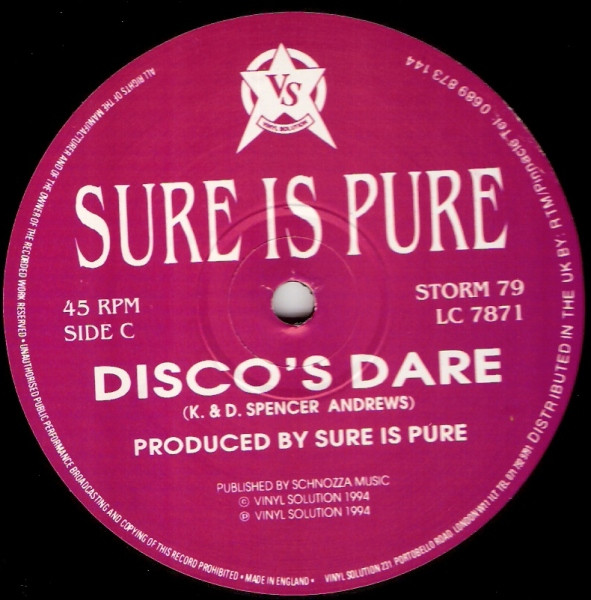 Sure Is Pure - The Out To Lunch EP | Vinyl Solution (STORM 79) - 5 Sure Is Pure - The Out To Lunch EP | Vinyl Solution (STORM 79) - 5