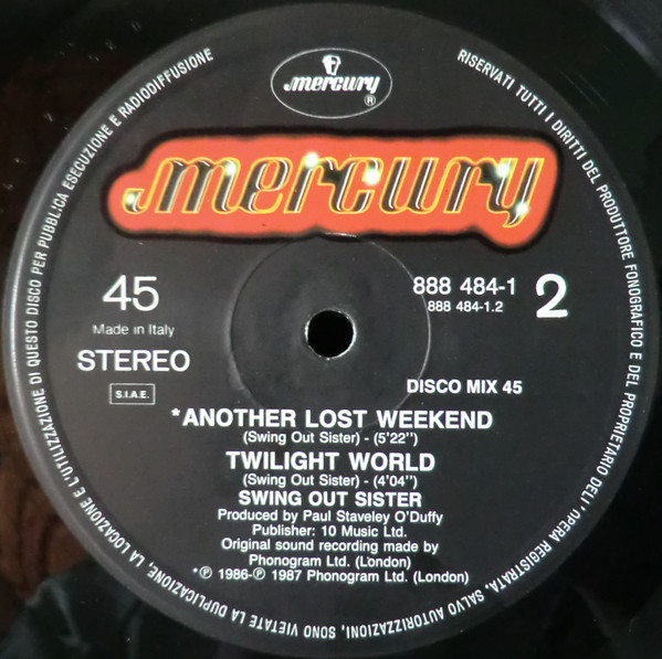 Swing Out Sister - Twilight World | Mercury (888 484-1) - 4 Swing Out Sister - Twilight World | Mercury (888 484-1) - 4