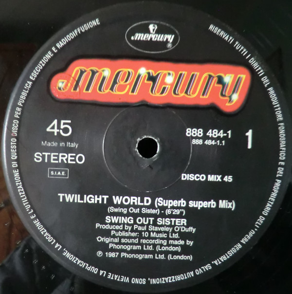 Swing Out Sister - Twilight World | Mercury (888 484-1) - 3 Swing Out Sister - Twilight World | Mercury (888 484-1) - 3