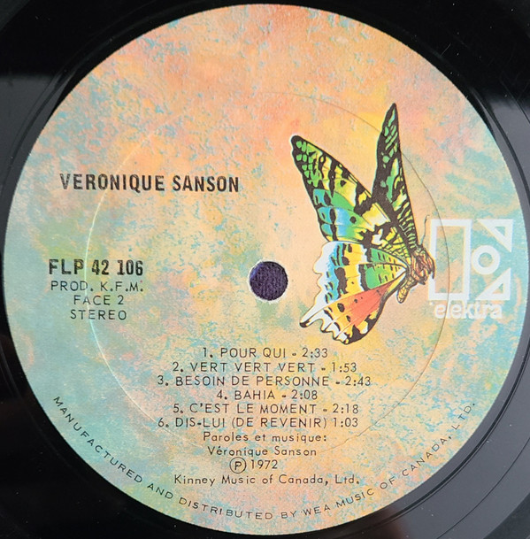 Veronique Sanson - Veronique Sanson | Elektra (FLP 42106) - 3