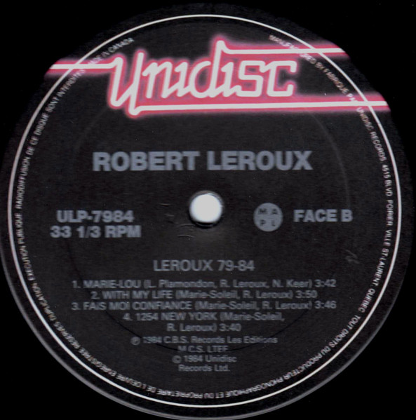 Robert Leroux - Leroux 79-84 | Unidisc (ULP-7984) - 4