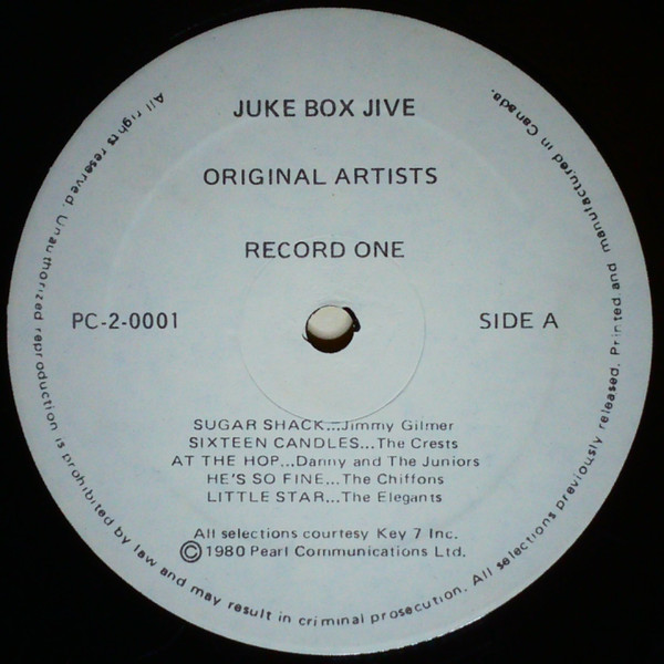 Various - Juke Box Jive | Pearl Communications Ltd. (PC-2-0001) - 3 Various - Juke Box Jive | Pearl Communications Ltd. (PC-2-0001) - 3
