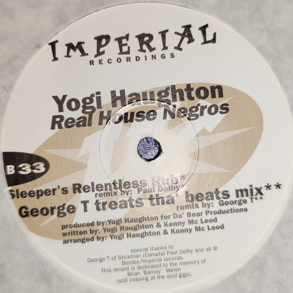 Yogi Haughton - Real House Negros | Imperial Recordings (IMP 12008) - 4 Yogi Haughton - Real House Negros | Imperial Recordings (IMP 12008) - 4