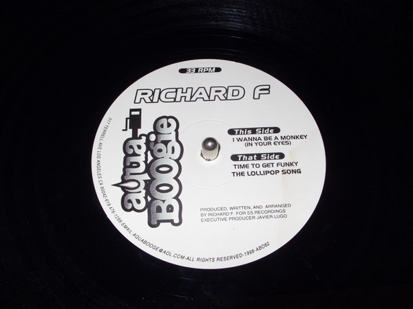 Richard F. - I Wanna Be A Monkey (In Your Eyes) | Aqua Boogie Records (AB062)