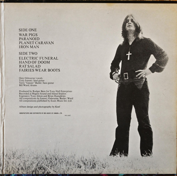 Black Sabbath - Paranoid [Vinyl] | Warner Bros. Records (1887) - 3