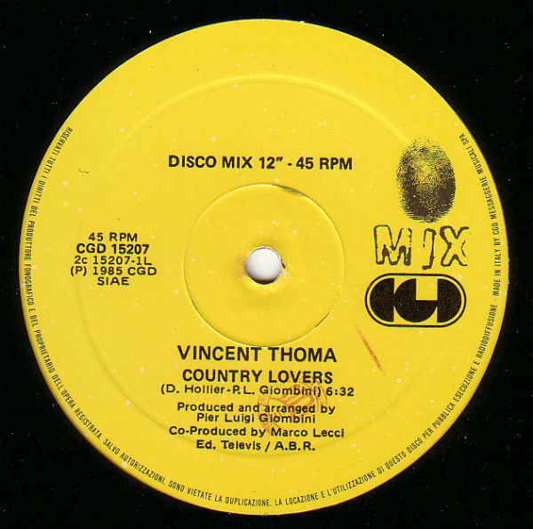 Vincent Thoma - Country Lovers | CGD (CGD 15207) - 3