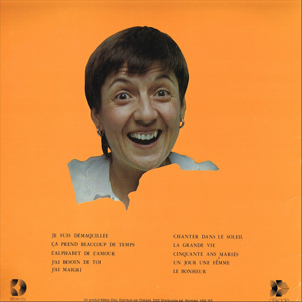 Angèle Arsenault - Chanter Dans Le Soleil | Kébec-Disc (KD-503) - 2 Angèle Arsenault - Chanter Dans Le Soleil | Kébec-Disc (KD-503) - 2