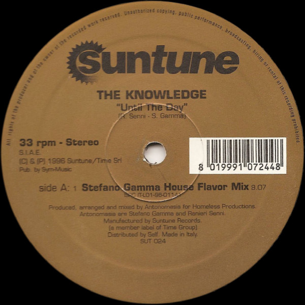 The Knowledge - Until The Day | Suntune (SUT 024) - main The Knowledge - Until The Day | Suntune (SUT 024) - main