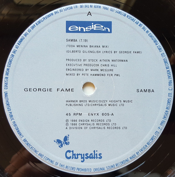 Georgie Fame - Samba | Ensign (ENYX 605) - 2 Georgie Fame - Samba | Ensign (ENYX 605) - 2