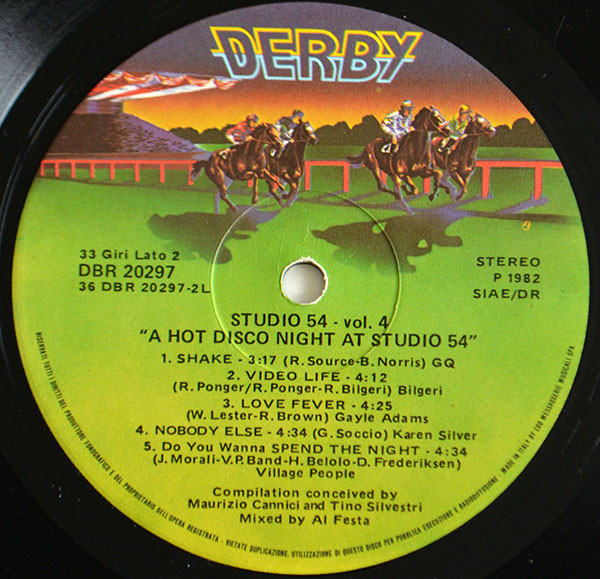 Various - A Hot Disco Night At Studio 54 - Vol.4 | Derby (DBR 20297) - 3