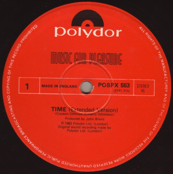 Music For Pleasure - Time | Polydor (POSPX 553) - 3