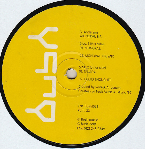 Voiteck - Monorail E.P. | Bush (Bush1068)