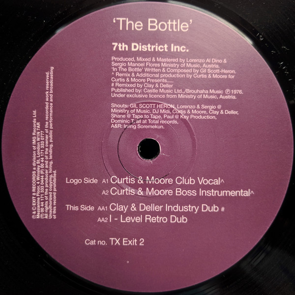 7th District Inc. - The Bottle | Exit 8 Records (TX Exit 2) - 2
